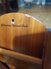Vtg Mid Century Mail & Keys Holder Hooks Wall Hanging Yellow Stone National Park — photo 5