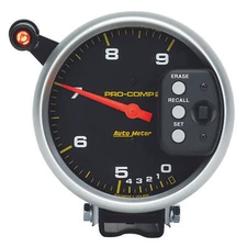AutoMeter 6852 Pro-Comp Tachometer Gauge 5" 9000RPM w/Shift Light/Memory