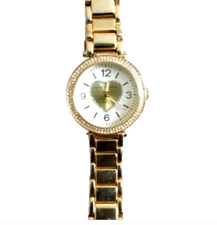 Sofia Vergara Gold Tone Heart Dial Watch | eBay display picture 1