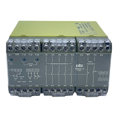 Pilz PNOZ/3 Sicherheitsrelais für industriellen Einsatz 24VDC 5S 1Ö 1W PNOZ/3 Pi - Picture 2 of 12