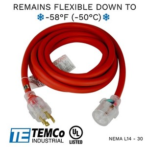 TEMCo-15ft-Cold-Weather-Generator-Cord-Red-NEMA-L14-30-125-250V-30A-UL