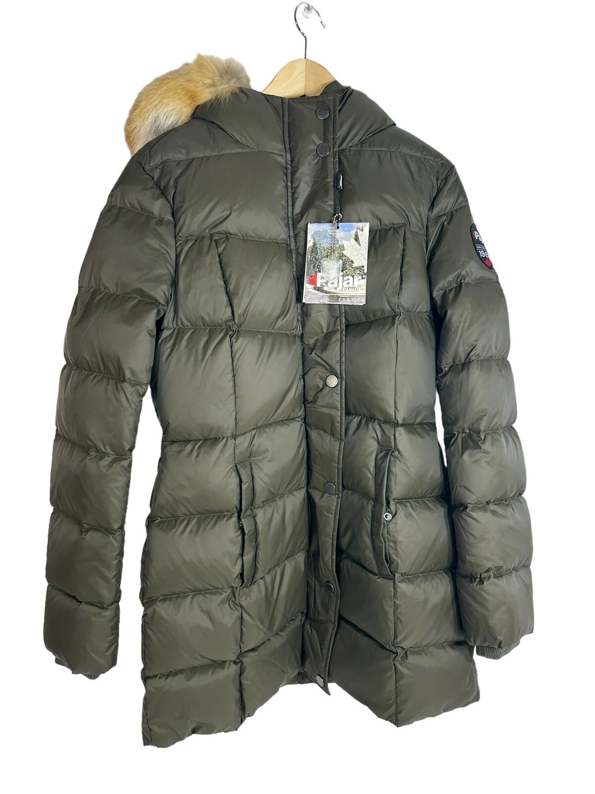 Pajar Roxy Women's Duck Down Fox Fur Trim Puffer Coat Winter Jacket M