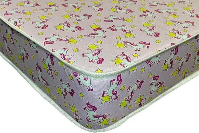 CHEAP LUXURY BUDGET PINK UNICORN MATTRESS 3FT SINGLE 2ft6 shorty MULTIPLE SIZES