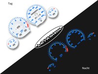 Selbstleuchtende Tachoscheiben Plasma Tacho Opel Corsa B Tigra 20-200Kmh