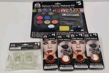 Quick Multiple Vampire Deluxe Family Makeup Halloween Kit Teeth/Makeup/Cream