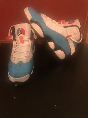 Nike Boys GS Air Jordan 6 Rings South Beach White/Blue/Pink/Blk CK0031-100 4.5Y | eBay