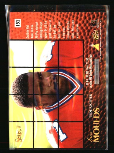 Eric Moulds 1996 Select #152 FOOTBALL Card - Picture 2 of 2