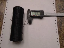 One 5oz Spool Of 0.7mm Thick Black Nylon Bonded Saddle Leather Sewing Thread C85