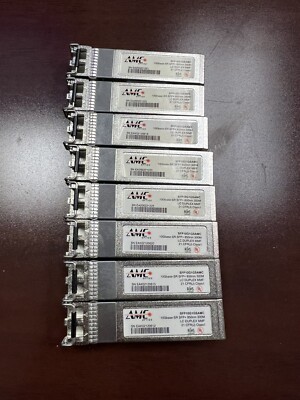 AMC OPTICS Lot Of 8  SFP10G1GSAMC 10Gbase-SR SFP+ 850nm 300M LC DUPLEX MMF