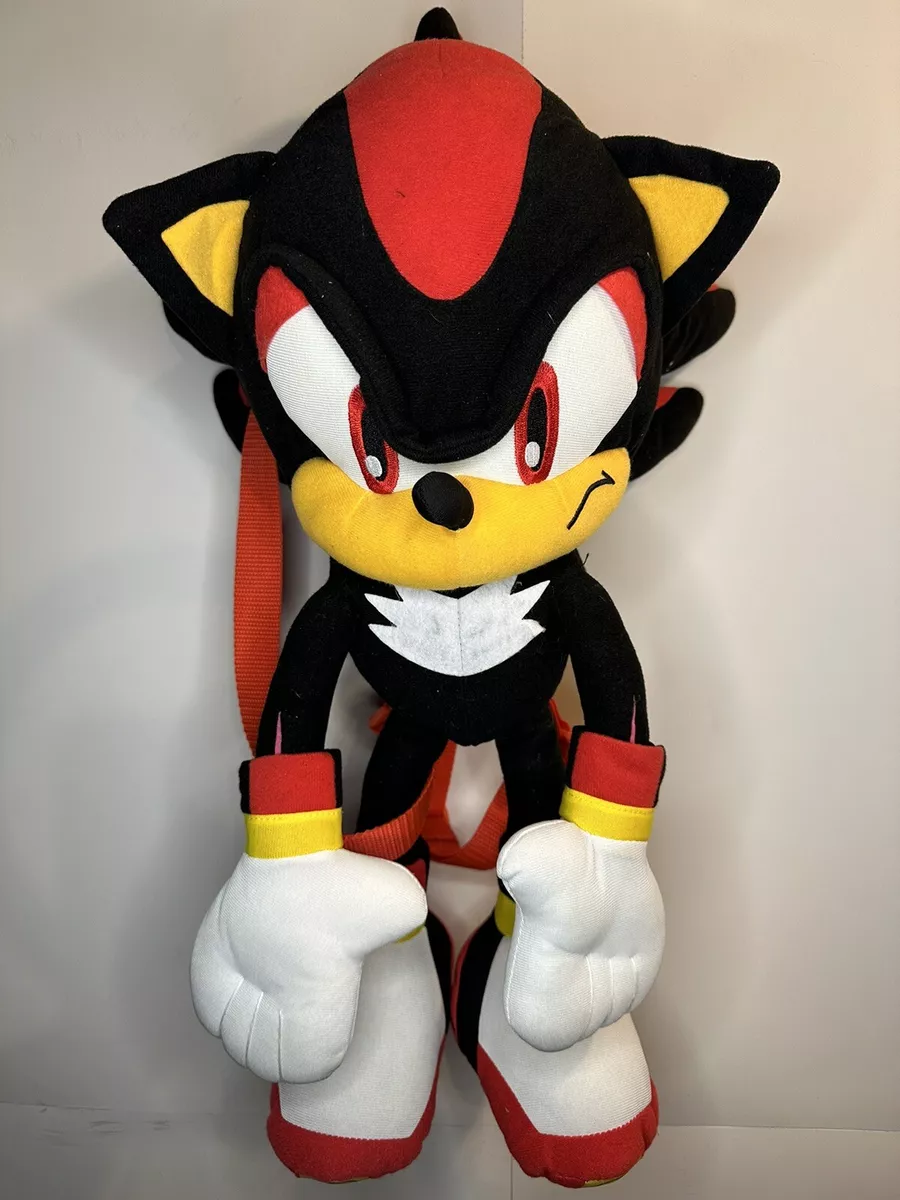 Sonic The Hedgehog Doll Plush Backpack - Shadow Backpack Black (24 Inch)