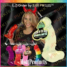 Jumbo Penis Water Bottle💋Bachelorette Party Wedding Bride - Glow in the Dark!