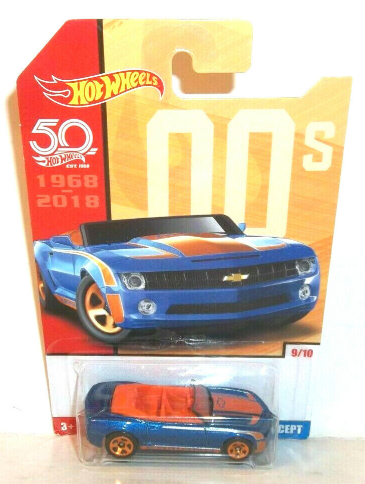 2018 HOT WHEELS 50th ANNIVERSARY THROWBACK 9/10 CAMARO CONVERTIBLE