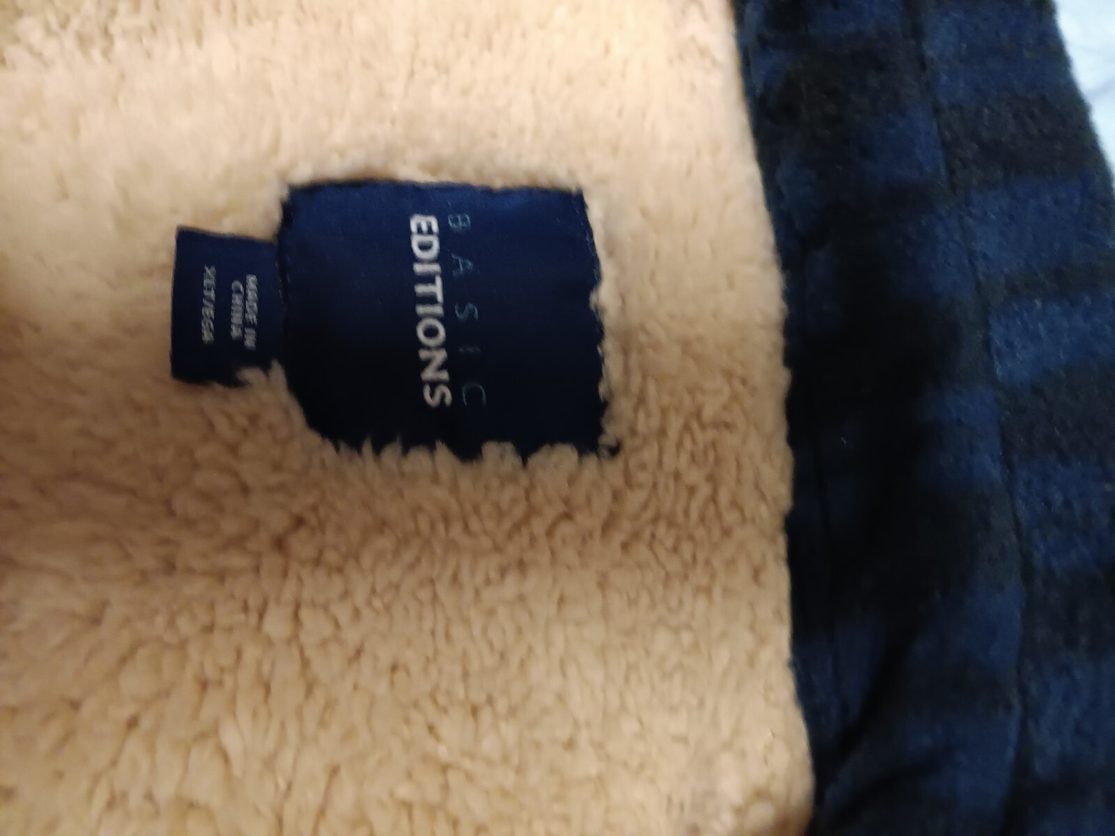 Basic Edition Jacket Bkack/ Blue Flannel Soft Fle… - image 2