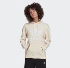 New Adidas Originals Adicolor Trefoil Pullovers Winters Hoodie Women's Size M