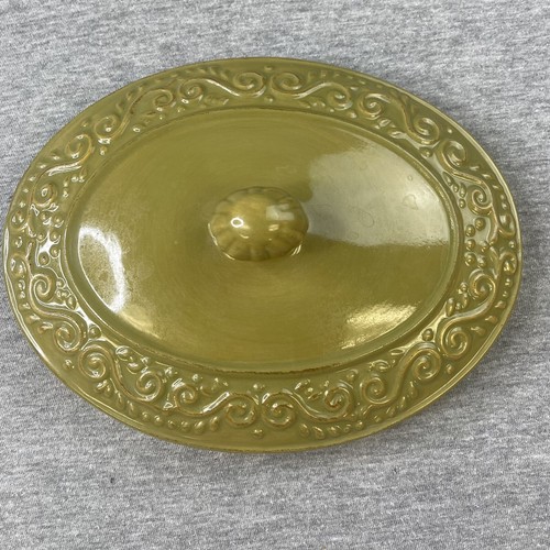 Celebrating Home Stoneware Collection Venetian Green Ceramic Casserole Dish - Picture 3 of 12