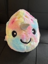 2018 Two Scoops Happy Glitter Pastel Narwhal 21" Plush Soft Toy Stuffed Animal