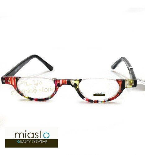 NUEVO CON ETIQUETAS $39.99 MIASTO RETRO MEDIO SIN MONTURA REDONDO DE COLECCIÓN LECTOR GAFAS DE LECTURA ESPECIFICACIONES - Imagen 9 de 40