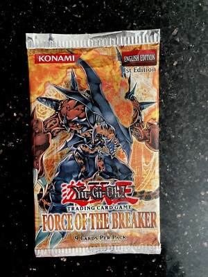 Force Of The Breaker 1st Edition Yugioh TCG 9-Card Booster Pack FOTB Sealed New | eBay Force Of The Breaker 1st Edition Yugioh TCG 9-Card Booster Pack FOTB Sealed New | eBay