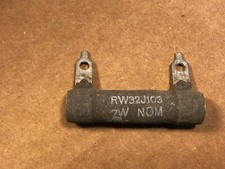 NOS Vintage 1950 IRC 10000 ohm 7 watt Wirewound Power Resistor TESTED 10k (Qty A
