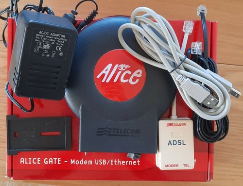 Modem Telecom Alice Gate modelo base Alice - Pirelli, USB / Ethernet - 第 1/1 張圖片
