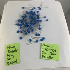 Bourns 07D390K Varistor 7mm Blue 100pcs. Electronics Circuit Computer NOS G#1053