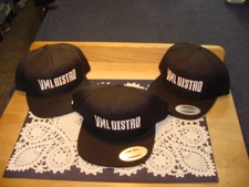Three (3) The Classics, Snap Back, Yupoong Adult Caps Black, Logo "VML DISTRO"