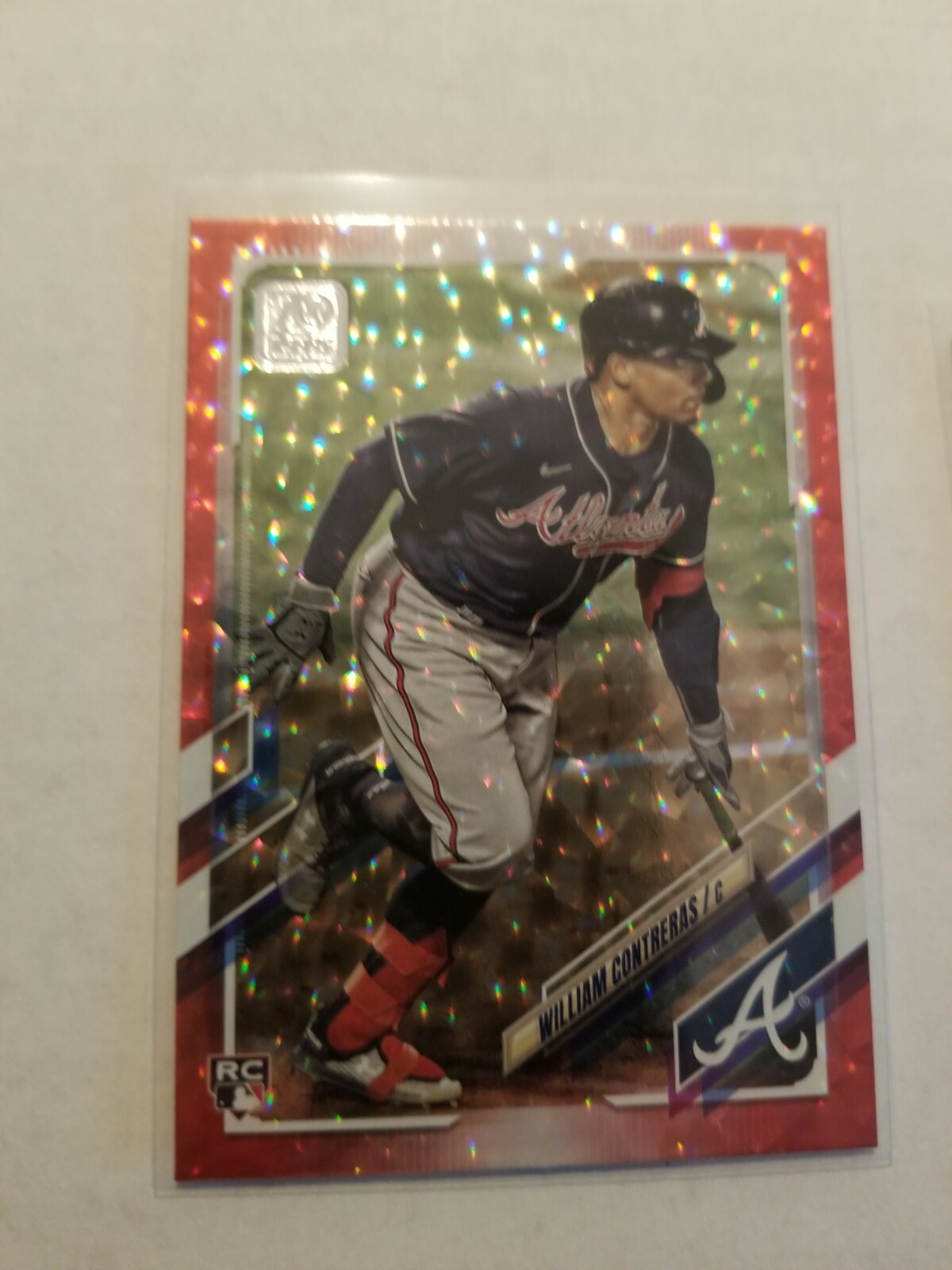 2021 Topps Series 2 William Contreras RC #390 Red Foil Parallel 137/199 Braves