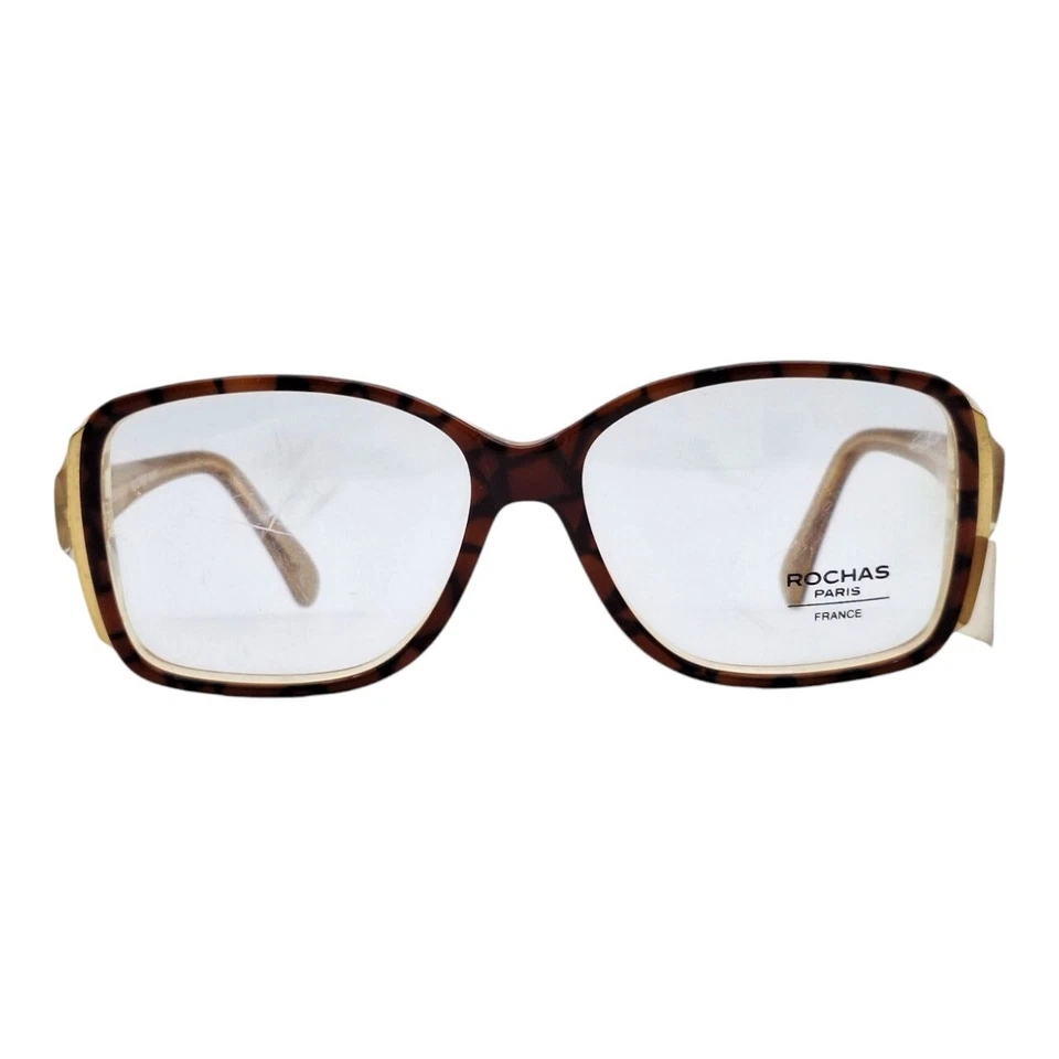 Vintage 80s Rochas Rectangular Handmade Eyeglasses 4630 TAL France - Image 2 of 4