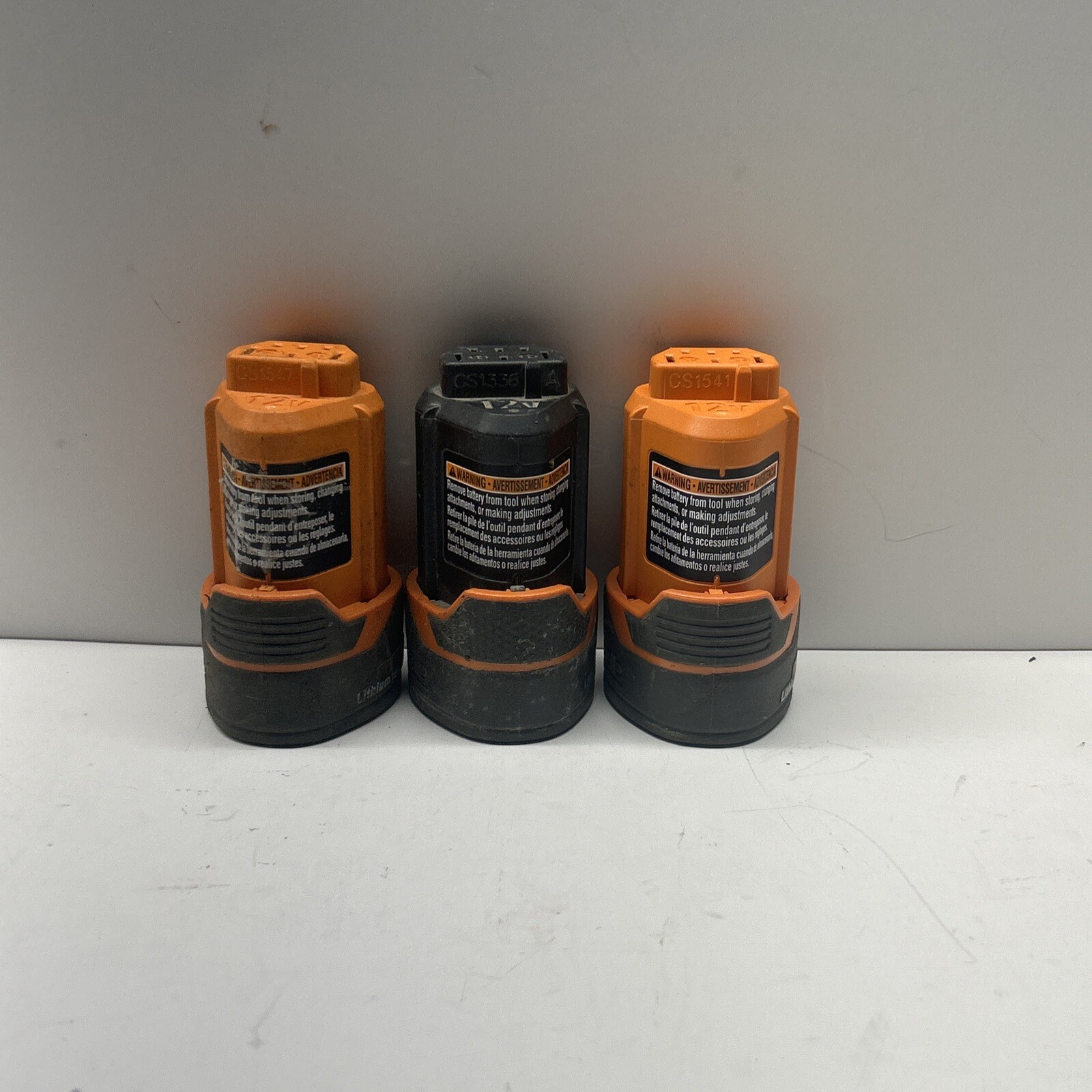 RIDGID 12V 2.0Ah Hyper LithiumIon Battery R82048 Lot 3 for parts only or repair eBay