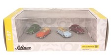 Schuco VW Volkswagon Beetle Set Diecast 4xBeetles 1:87 Scale Germany New