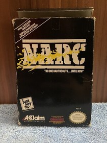 NARC Nintendo NES Game w/ Original Box, Case & Foam-NO Manual-Tested & Working