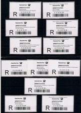 Kompl. SAMKYUNG-R-Label-Set Betriebsversuch Version FRANZ&Ouml;SISCH Sept. &lsquo;06 12 St.