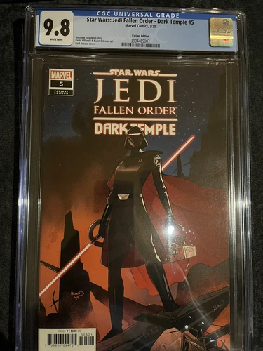 Star Wars Jedi Fallen Order Dark Temple 5 1:10 Variant CGC 9.8 Obi-Wan Kenobi