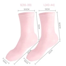1 Pair Feet Care Socks Silicone Moisturizing Gel Heel Socks Foot Care Protect~a5