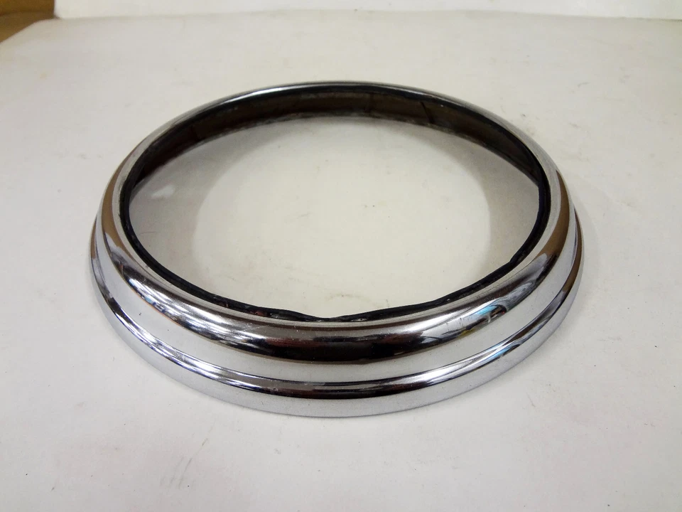 1941 Pontiac Headlight Bezel Trim Ring Rim Door Deluxe Custm Streamliner Torpedo - Image 3 of 4