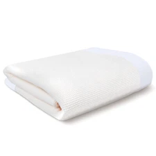 Baby Morgan Thermal Waffle Blanket with Nylon or Satin Trim - 50”x60” Throw NEW