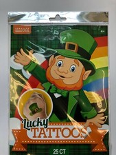 25 St. Patrick's Day Tattoos Party Favors Teacher Supply shamrocks rainbows