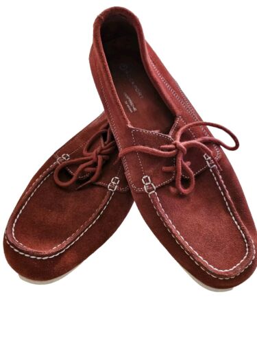 Rockport Men's  Suede Leather Red Boat Shoes 9M