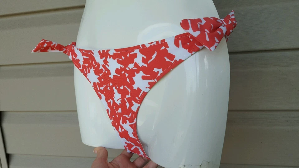 RACHEL PALLY MALIBU BIKINI SWIM TIE BOTTOMS APRICOT BONSAI ORANGE SMALL NEW! $37 — 第 4/4 张图片