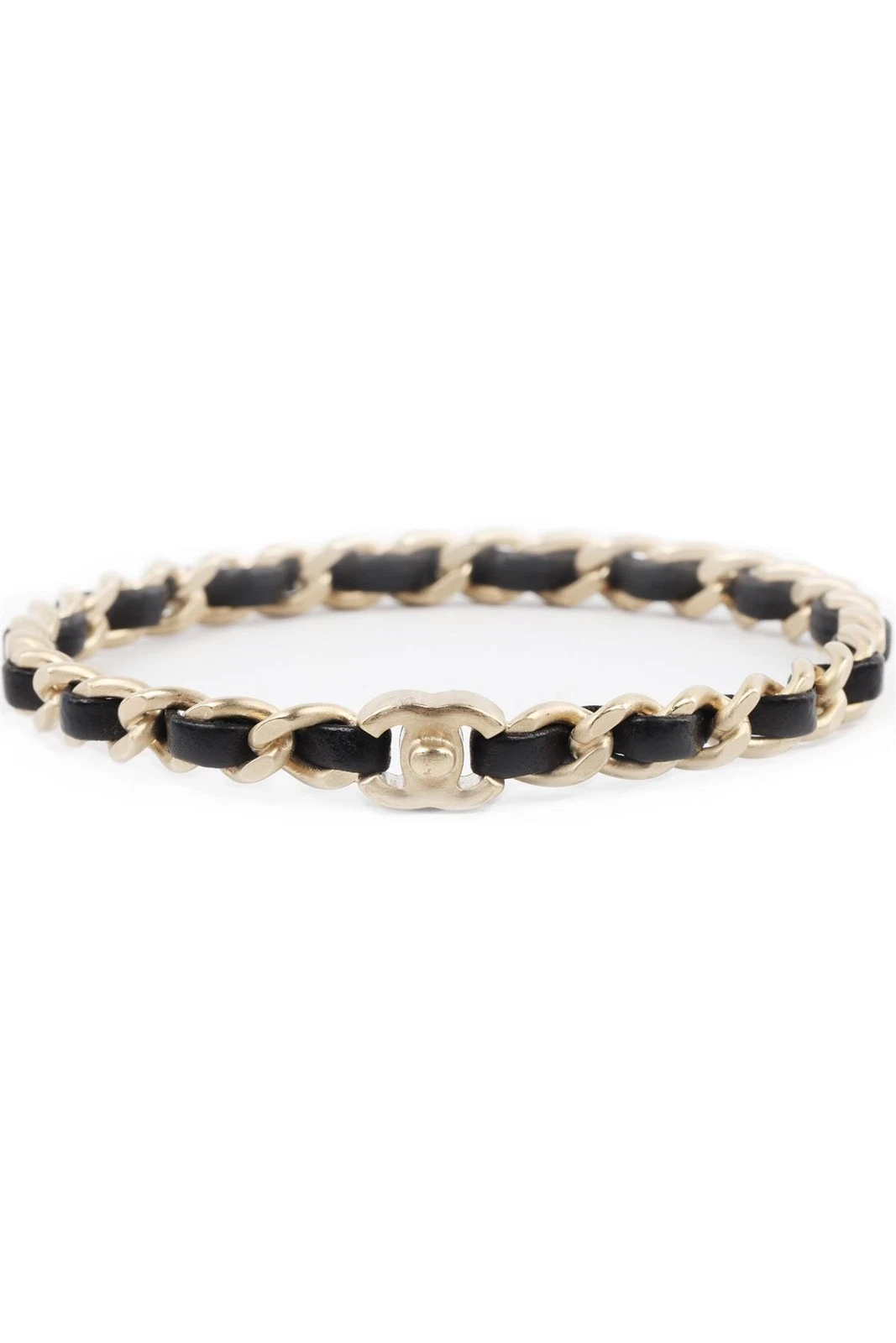 CHANEL BLACK 2012 CC CHAIN BRACELET