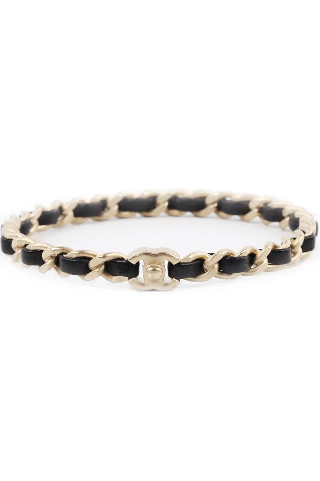 CHANEL BLACK 2012 CC CHAIN BRACELET