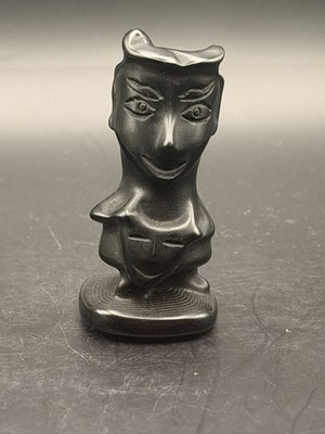 Black Obsidian Hand Carved Lock Character Nightmare Before Christmas Crystal