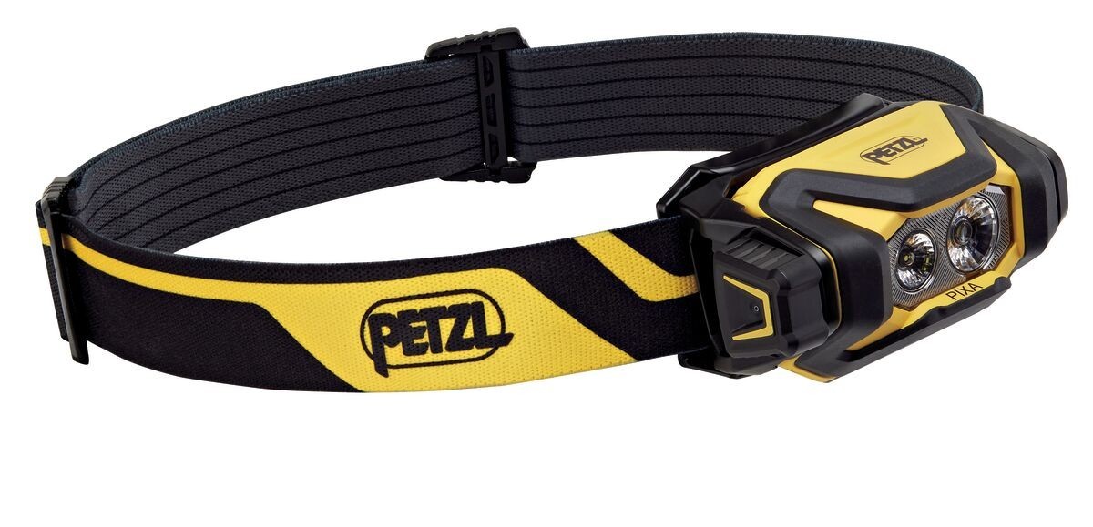 Lampe frontale Petzl Pixa 450 lumens noire ultra robuste pour éclairage de chantier