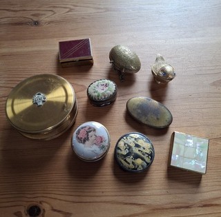 Mini Collection Of Vintage Trinket Pots/Pill Boxes etc.