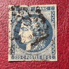 Timbre France, Cérès Bordeaux, no 46A, obl. cote 200€
