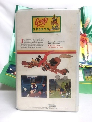 WALT DISNEY Home VHS Video “GOOFY OVER SPORTS” & POSTER Clamshell 44VS 1981 - Picture 4 of 14