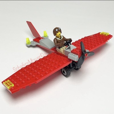 2002 LEGO Jack Stone Red Recon Flyer Plane Set 4615 Complete