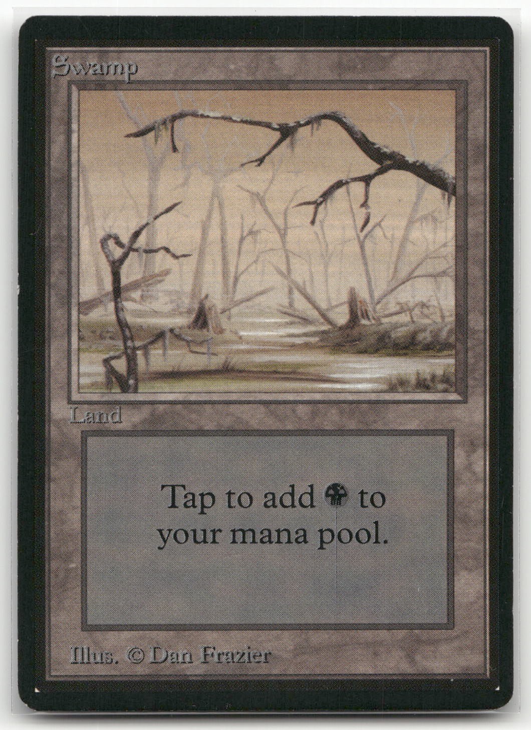 Swamp (B) (NM) Beta Edition LEB Magic MTG