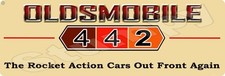 Oldsmobile 442 Metal Sign 6 X 18