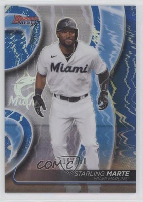 2020 Bowman's Best Blue Refractor 119/150 Starling Marte #42 05nu